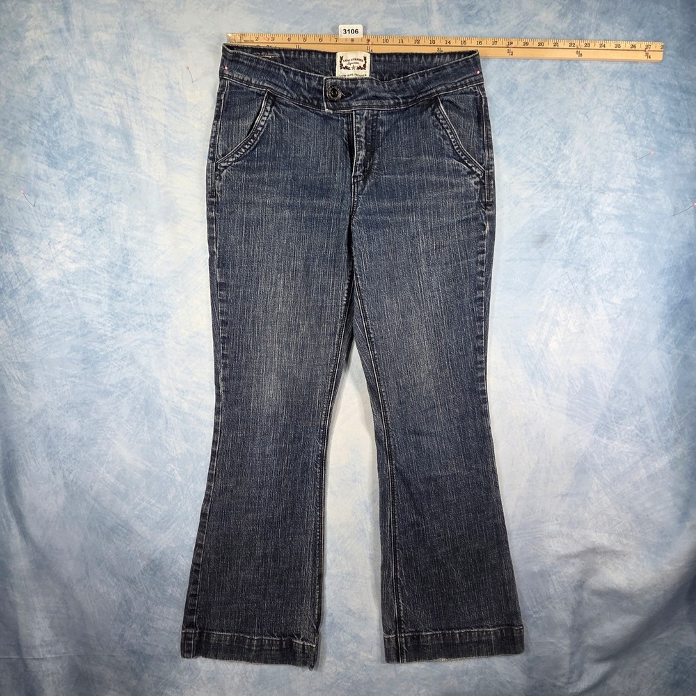 Levi Strauss Signature Womens Low Rise Trouser Jeans Dark‎ Wash Size 10 Stretch